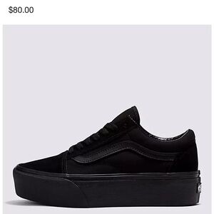 Women's Vans black/black stack form size 7.5